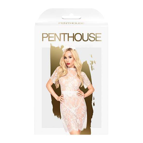 Penthouse - Poison Cookie Lace Dress with Thong M/L (White) PH1161 CherryAffairs