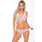 Pink Lipstick - Festival Flirt 2 Pieces Bra Set M/L (White) PLS1142 CherryAffairs