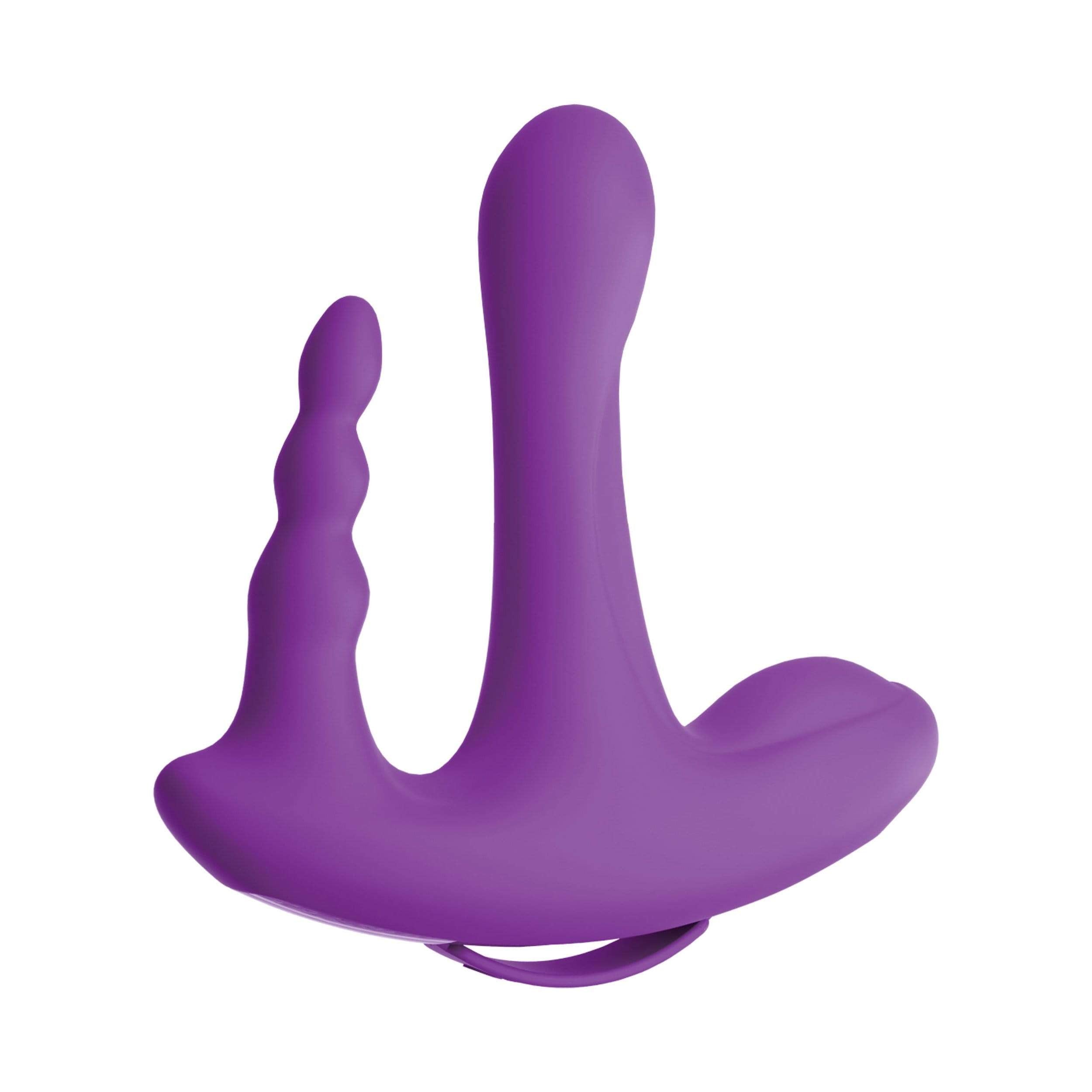 Pipedream - 3Some Myself and Us Rock N Ride Silicone Vibrator (Purple) |  CherryAffairs – CherryAffairs.sg