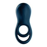 Satisfyer - Epic Duo Bluetooth App-Controlled Silicone Vibrating Cock Ring (Navy) STF1204 CherryAffairs