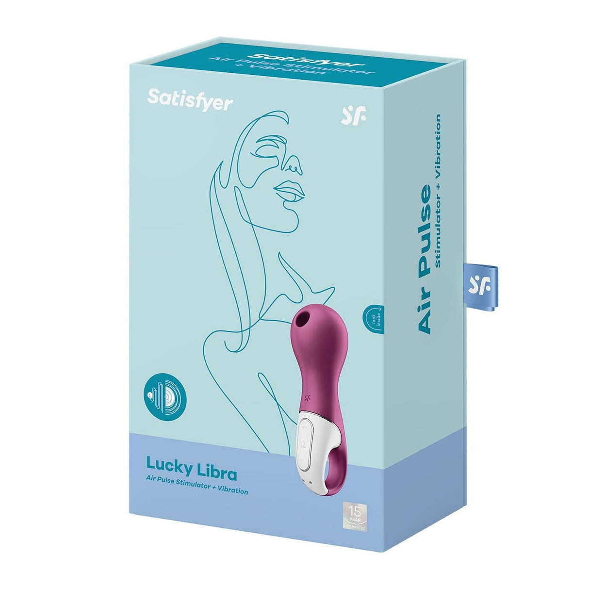 Satisfyer - Lucky Libra Air Pulse Clitoral Air Stimulator (Berry) STF1201 CherryAffairs
