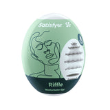 Satisfyer - Riffle Masturbator Egg (Green)    Masturbator Egg (Non Vibration)