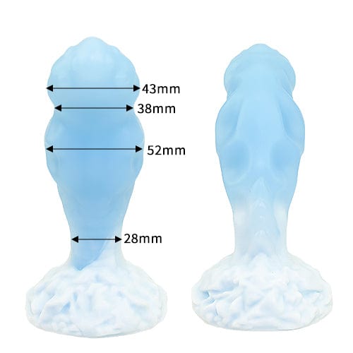 Tomax - Ice Dragon Regular Silicone Dildo (Ice Blue) TM1058 CherryAffairs