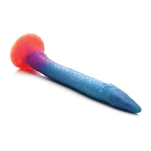 XR - Creature Cocks Glow in the Dark Makara Silicone Snake Dildo 18" (Multi Colour)    Non Realistic Dildo with suction cup (Non Vibration)