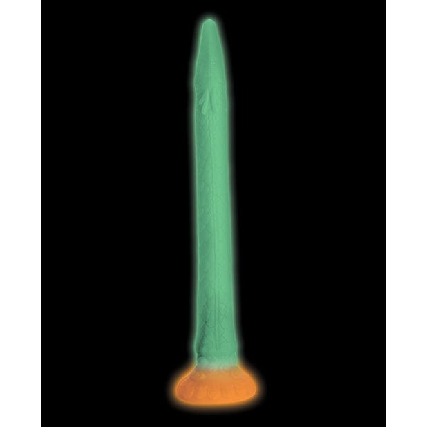 XR - Creature Cocks Glow in the Dark Makara Silicone Snake Dildo 18" (Multi Colour)    Non Realistic Dildo with suction cup (Non Vibration)