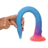 XR - Creature Cocks Glow in the Dark Makara Silicone Snake Dildo 18" (Multi Colour)    Non Realistic Dildo with suction cup (Non Vibration)