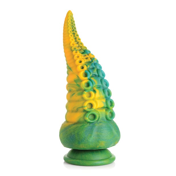 XR - Creature Cocks Monstropus Tentacled Monster Silicone Dildo (Green/Yellow) XR1048 CherryAffairs