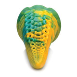 XR - Creature Cocks Monstropus Tentacled Monster Silicone Dildo (Green/Yellow) XR1048 CherryAffairs