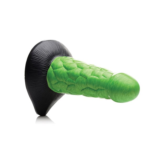 XR - Creature Cocks Radioactive Reptile Thick Scaly Silicone Dildo (Green/Black) XR1043 CherryAffairs